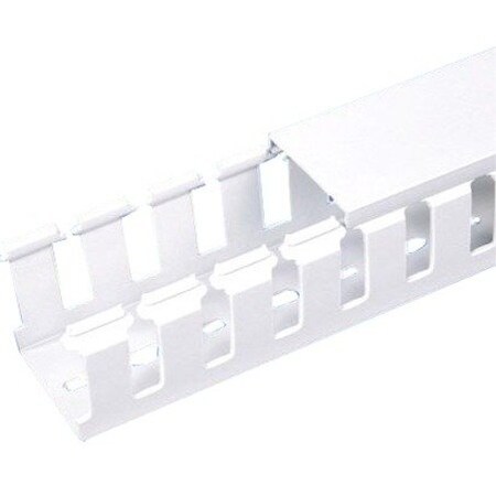 Panduit Slotted Duct, Halogen Free, 50mm X 100mm X 2M, White, NNC50X100WH2, PK 5 NNC50X100WH2